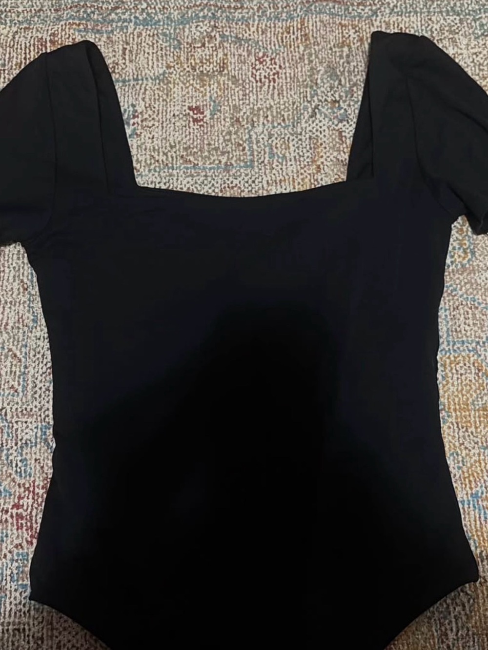 Babaton Contour Squareneck Shortsleeve Bodysuit Black Like New